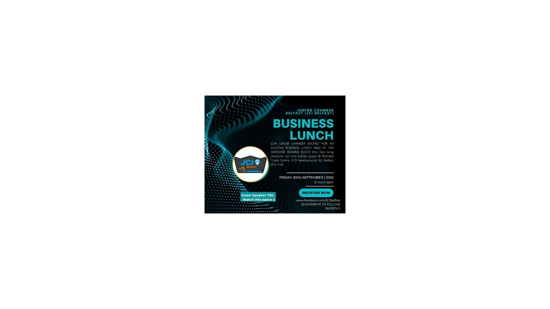 Blue and Black Modern Business Webinar